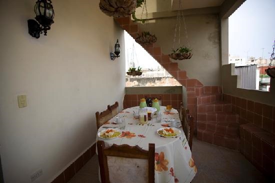 'Back terrace' Casas particulares are an alternative to hotels in Cuba.